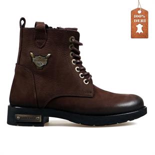 Hammerjack 102 15200-G Kahve Yıkama Nubuk Kadın Bot