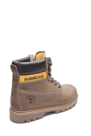 HammerJack 102 16600-G Kum Crazy Deri Kadın Bot