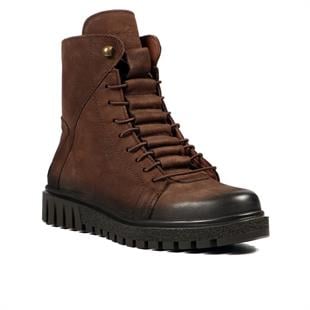 Hammerjack 102 17945-Z Kahve İnce Ykm Nubuk Kadın Bot