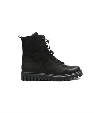 Hammerjack 102 17945-Z Siyah İnce Ykm Nubuk Kadın Bot