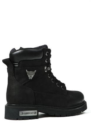 Hammerjack 102 18501-G Siyah Nubuk Kadın Bot