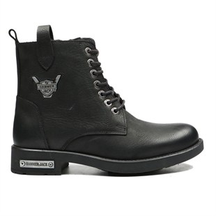 Hammerjack 15200-G Siyah Yıkama Nubuk Kadın Bot