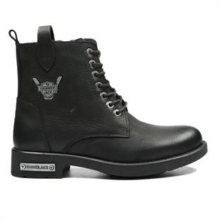 Hammerjack 15200-G Siyah Yıkama Nubuk Kadın Bot