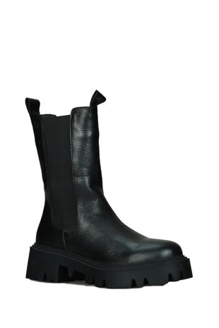 Hammerjack 455 2117-Z Lenka Z Siyah Flooter Kadın Bot