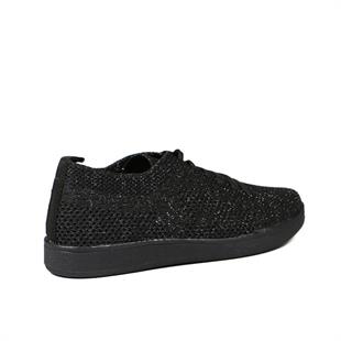 HammerJack 550 380-Z Siyah Simli Kadın Ayakkabı