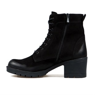 Hammerjack Granit 337 2615-N-Z Siyah Nubuk Kadın Bot