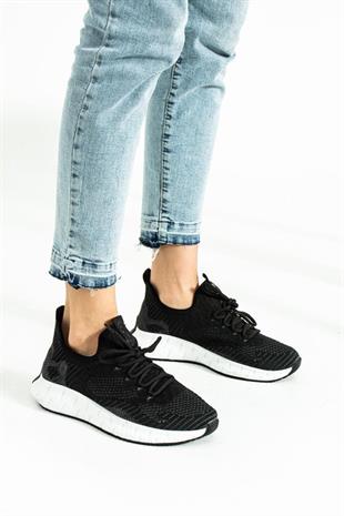 Hammerjack Mandy G 599-540-G Siyah Kadın Spor Ayakkabı