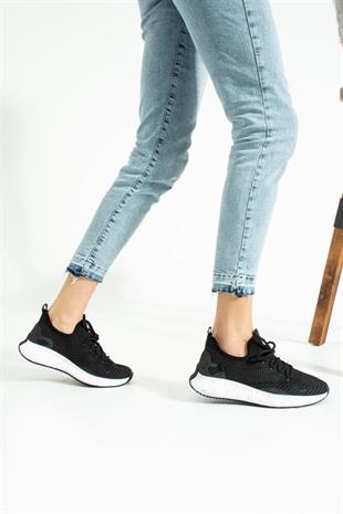 Hammerjack Mandy G 599-540-G Siyah Kadın Spor Ayakkabı