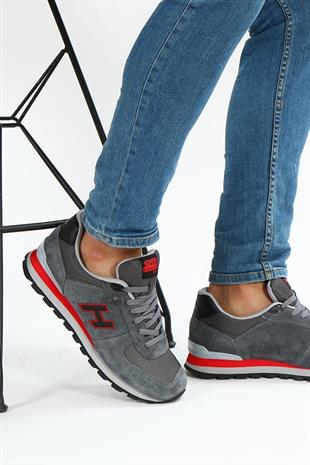 Hammerjack Peru 19250 Meet Gri Kırmızı Erkek Spor Ayakkabı