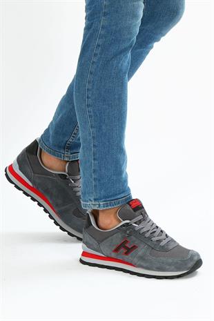 Hammerjack Peru 19250 Meet Gri Kırmızı Erkek Spor Ayakkabı