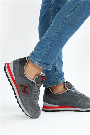 Hammerjack Peru 19250 Meet Gri Kırmızı Erkek Spor Ayakkabı