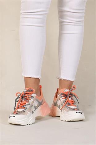 Hammerjack Riga 101 21430-Z Beyaz-Pembe Kadın Spor Ayakkabı