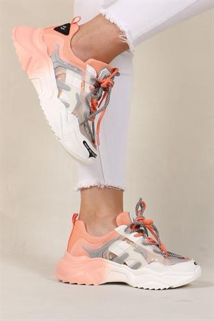 Hammerjack Riga 101 21430-Z Beyaz-Pembe Kadın Spor Ayakkabı