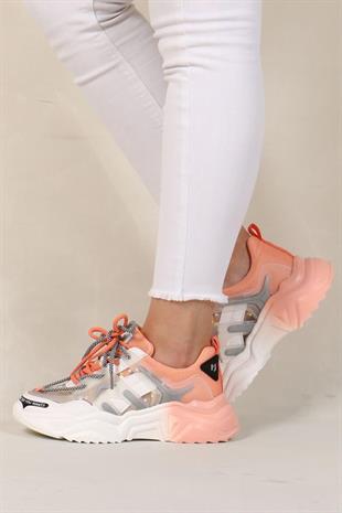 Hammerjack Riga 101 21430-Z Beyaz-Pembe Kadın Spor Ayakkabı