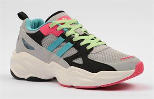 Hammerjack101 20041-G Rio Gri/Turkuaz Kadın Sneaker