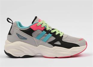 Hammerjack101 20041-G Rio Gri/Turkuaz Kadın Sneaker