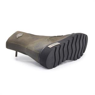 Harley Davidson 021Z100540 Tums Olive Baskılı Deri Kadın Bot