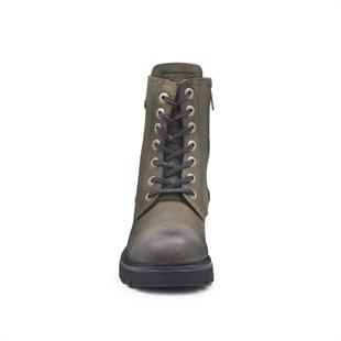 Harley Davidson 021Z100540 Tums Olive Baskılı Deri Kadın Bot