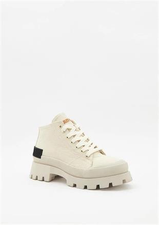 Harley Davidson 021Z100593 4740 Modesto Bej Kadın Sneaker