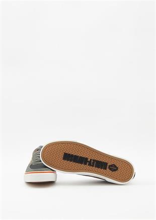 Harley Davidson 023M100350 Providence Grey Deri Erkek Sneaker
