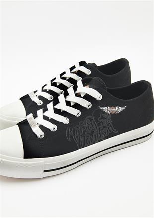 Harley Davidson 023M100354 Pomona Black Erkek Sneaker