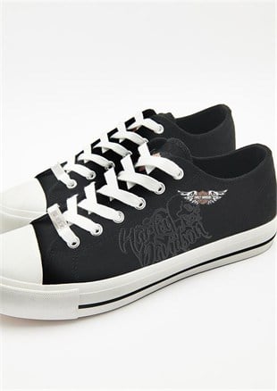 Harley Davidson 023M100354 Pomona Black Erkek Sneaker