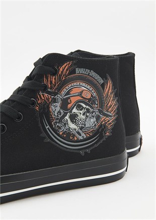 Harley Davidson 023M100358 Pittsburgh Black Erkek Sneaker