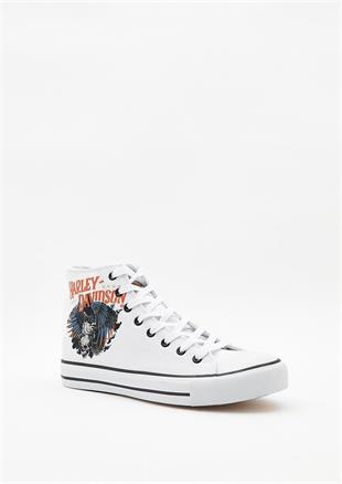 Harley Davidson 023M100359 Phoenix White Erkek Sneaker
