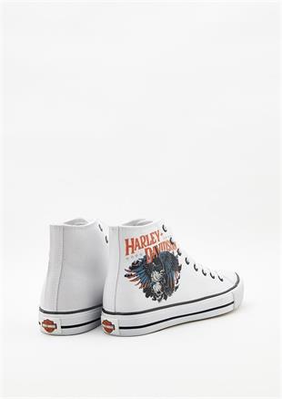 Harley Davidson 023M100359 Phoenix White Erkek Sneaker