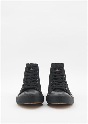 Harley Davidson 023M100382 Pittsburgh Plain Black / Black Taban Erkek Sneaker