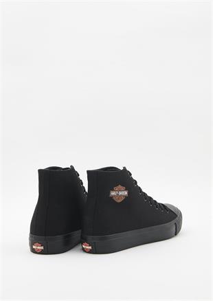 Harley Davidson 023M100382 Pittsburgh Plain Black / Black Taban Erkek Sneaker