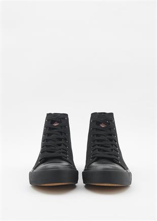 Harley Davidson 023M100382 Pittsburgh Plain Black / Black Taban Erkek Sneaker