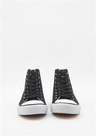 Harley Davidson 023M100382 Pittsburgh Plain Black Erkek Sneaker