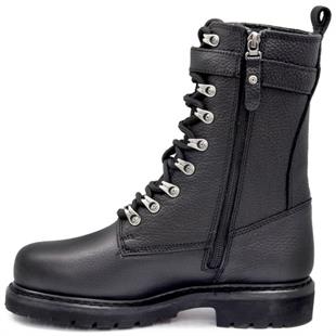 Harley Davidson 025G100385 Gladis Black Baskılı Deri Kadın Bot