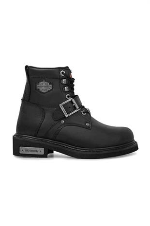 Harley Davidson 025G100388 Jimson Hi Zıp Black Deri Kadın Bot