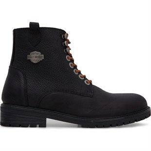 Harley Davidson 025M100536 Adam Yt Black Baskılı Nubuk Erkek Bot