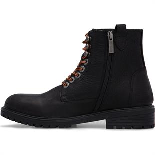 Harley Davidson 025M100536 Adam Yt Black Baskılı Nubuk Erkek Bot