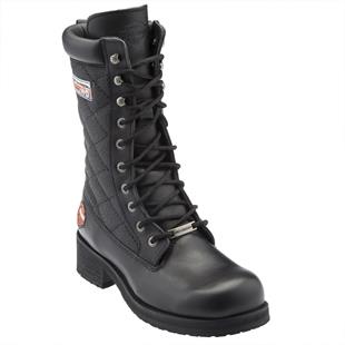 Harley Davidson 025Z100217 Rose Black Yağlı Deri Kadın Bot