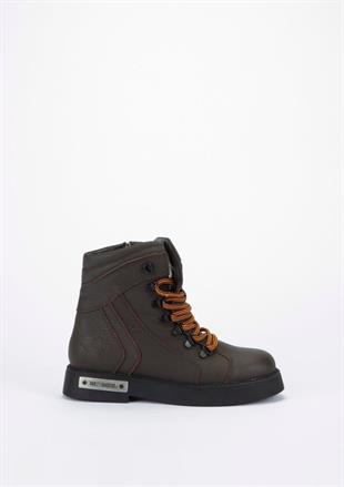 Harley Davidson 026G100011 Melfi Brown Baskılı Deri Kadın Bot