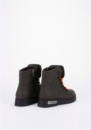 Harley Davidson 026G100011 Melfi Brown Baskılı Deri Kadın Bot