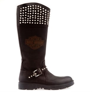Harley Davidson 511-23 Black Deri Kadın Çizme