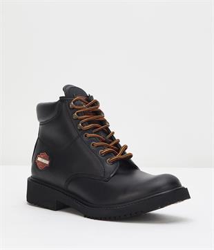Harley Davidson 556 Mid Black Deri Erkek Bot