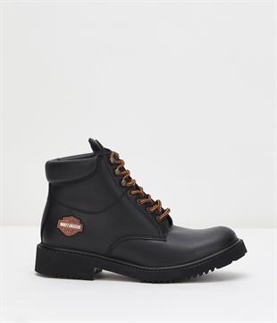 Harley Davidson 556 Mid Black Deri Erkek Bot