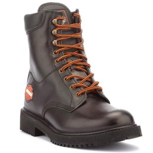 Harley Davidson 558 Steel Toe HI Black Deri Kadın Bot