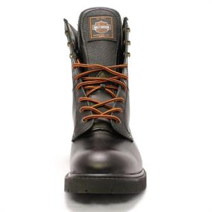 Harley Davidson 558 Steel Toe Hi Black Deri Erkek Bot