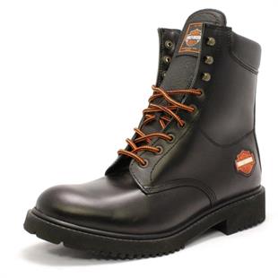 Harley Davidson 558 Steel Toe Hi Black Deri Erkek Bot