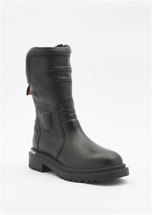 Harley Davidson Appenzell Black Deri Kadın Bot