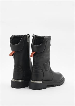 Harley Davidson Appenzell Black Deri Kadın Bot