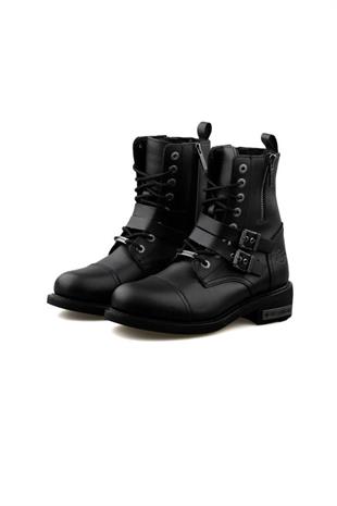 Harley Davidson Austın Black Deri Erkek Bot