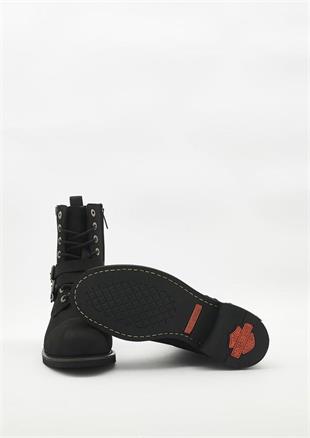 Harley Davidson Austın Black Nubuk Erkek Bot